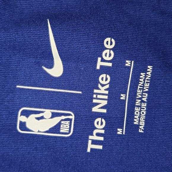 Nike Golden State Warriors Klay Thompson T-Shirt Blue/Yellow Size M NWT - Picture 9 of 10